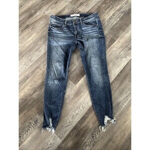 BKE Payton Womens Mid Rise Ankle Skinny Jeans Size 29 Universal Fit Blue Denim